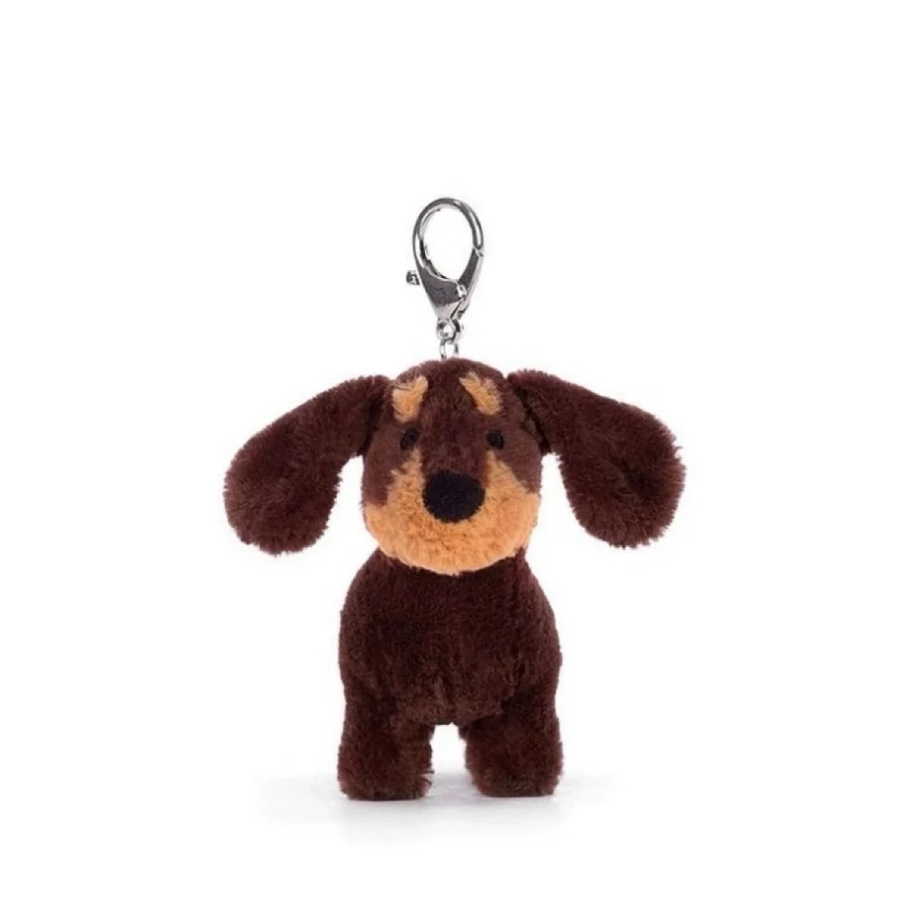

Милый плюшевый брелок-подвеска Jellycat Otto Dachshund (14 см) в виде таксы, мягкая игрушка-собачка, мультяшный подарок на день рождения для пары
