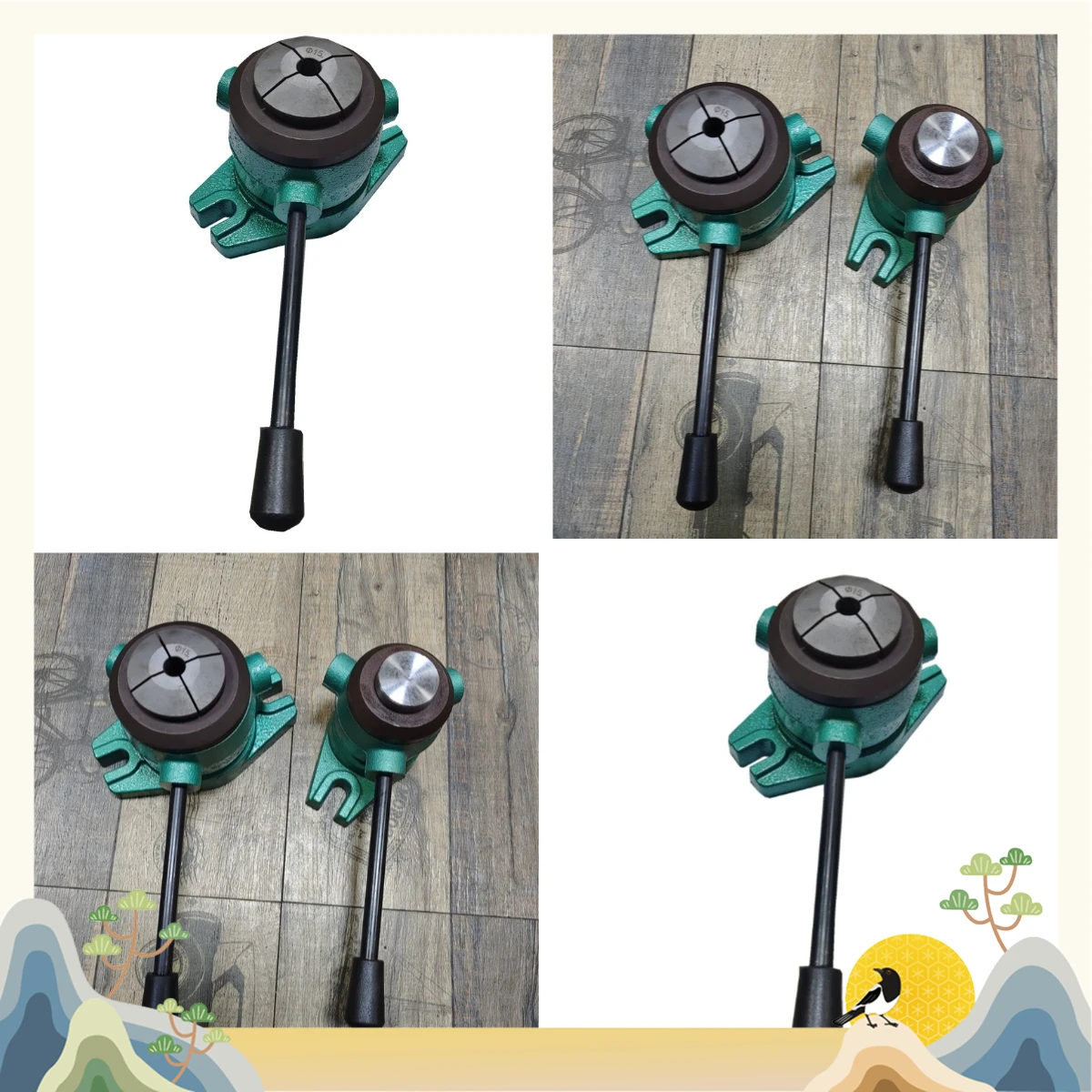 Manual quick clamp seat with chuck 640 632 625 620 Vertical drill tool, horizontal cast iron fixture