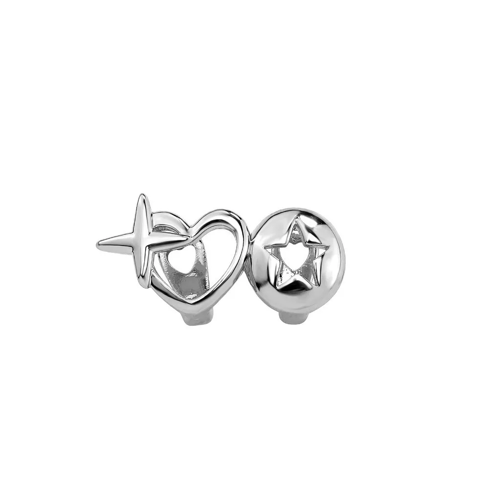 New Hollow Heart Hip Hop Tooth Grillz Copper High Polish Tooth Caps Heart Shape Teeth Jewelry Couple
