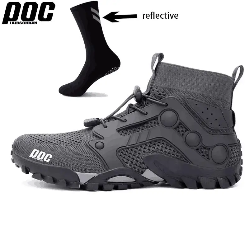 LairschDan POC Men's MTB Shoes Antiskid Road Mountain Bike Sneaker Downhill Motorcycle Clothing Bicycle Footwear Chaussure Vtt