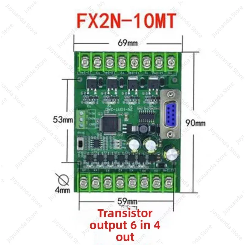 PLC Industrial Control Board Fx2n- 10/14/20/24/30/mr/t Simple with RS485 Programmable Controller
