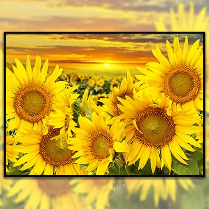 

Suower Cross Stitch 2025 New Model Tead Embroidery Living Room Simple Flower Series Bedroom Small Diamond Painting Diamond