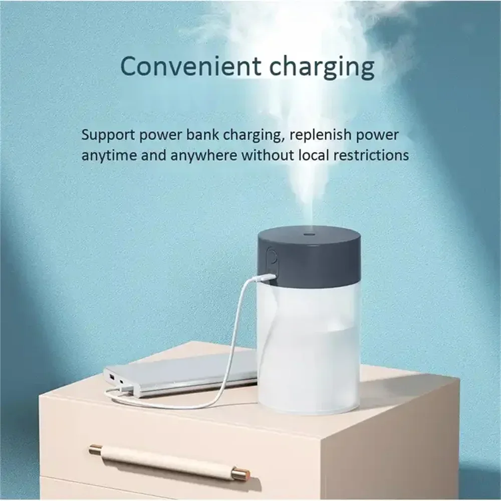 Mini Car Humidifier Portable Cool Mist Ultrasonic Air Humidifiers Cute Desk USB Cup 200ML Spray 4/6H for Home Office Outdoors