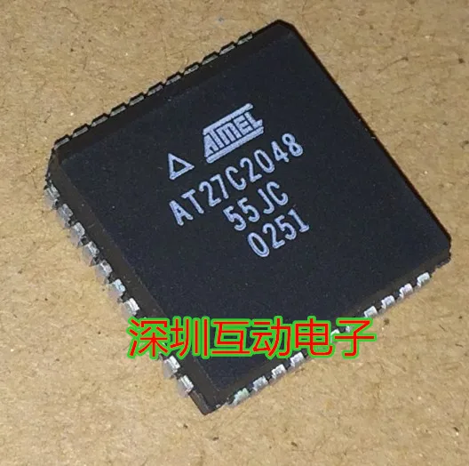 Free shipping   AT27C2048-55JC PLCC44 ATMEL ,    10PCS
