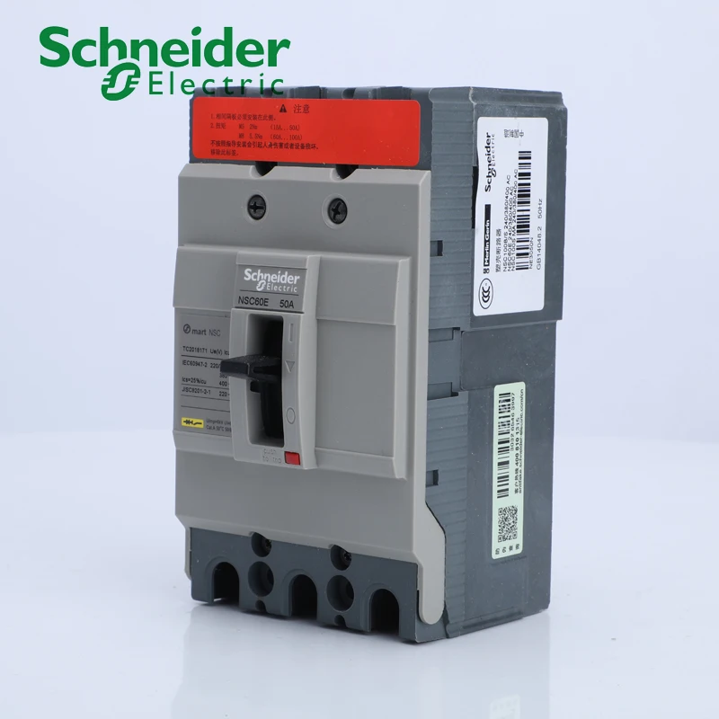 100% new and original Schneider electric Molded-Case Circuit Breakers Switch MCCB NSC60E 3P 4P 15A 20A 25A 30A 40A 50A 60A