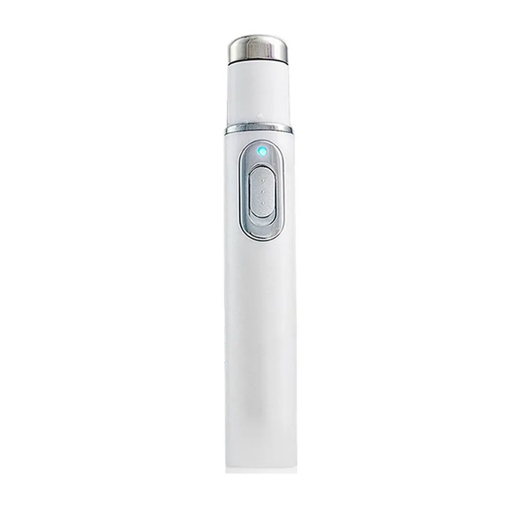 Portable Acne Laser Pen Machine Blu-Ray Acne Pen Wrinkle Toxin Removal Treatment Massage Stainless Pen Relax Massage  Device