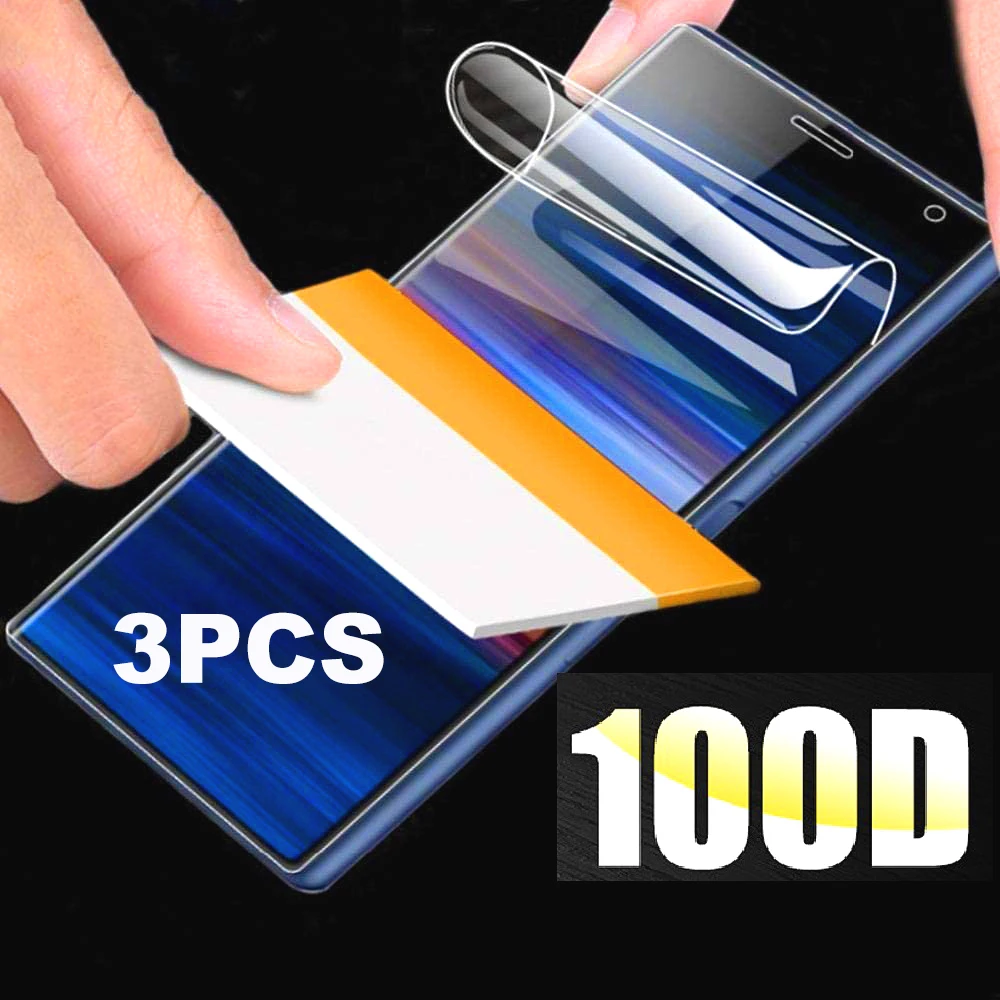 3PCS Hydrogel Film For SONY Xperia X XC XZ1 XZ2 Compact L1 L2 L3 Screen Protector For SONY XZ XZ2 Premium