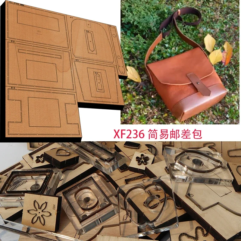 

Handmade Wooden Die Simple Messenger Bag Leather Craft Punch Hand Tool Cut Knife Mould XF236