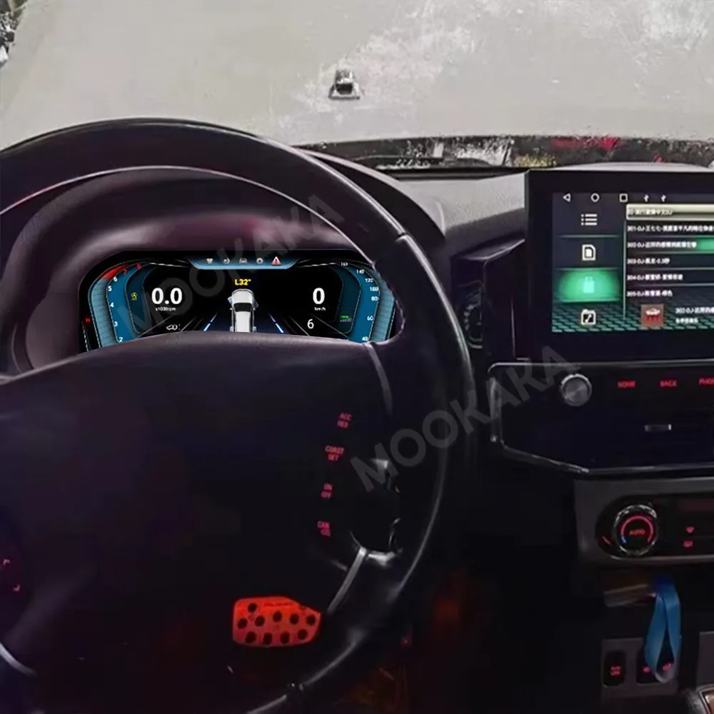 Digital Dashboard For Mitsubishi Pajero 2008~2018 Car Cluster LCD Meter Virtual Cockpit Digital Instrument Panel Head Unit