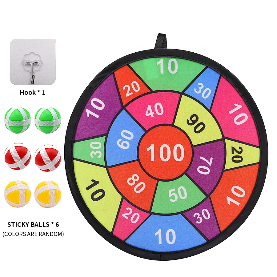 Colorful sticky ball dart board holiday party toys, indoor and outdoor interactive sports and fitness games, children's favorite