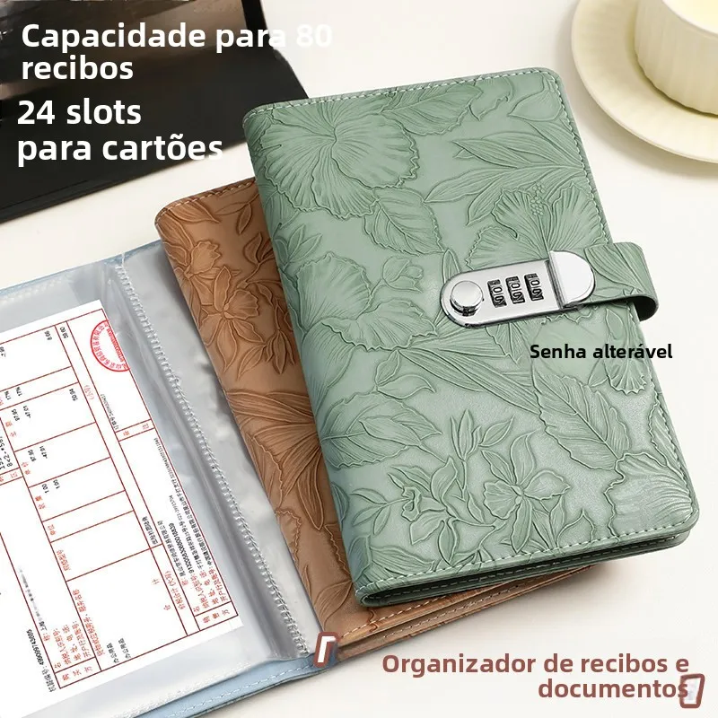 elderly-special-check-savings-slip-organizer-multi-functional-ticket-lock-password-lock-new-year's-model-unisex-document-bag