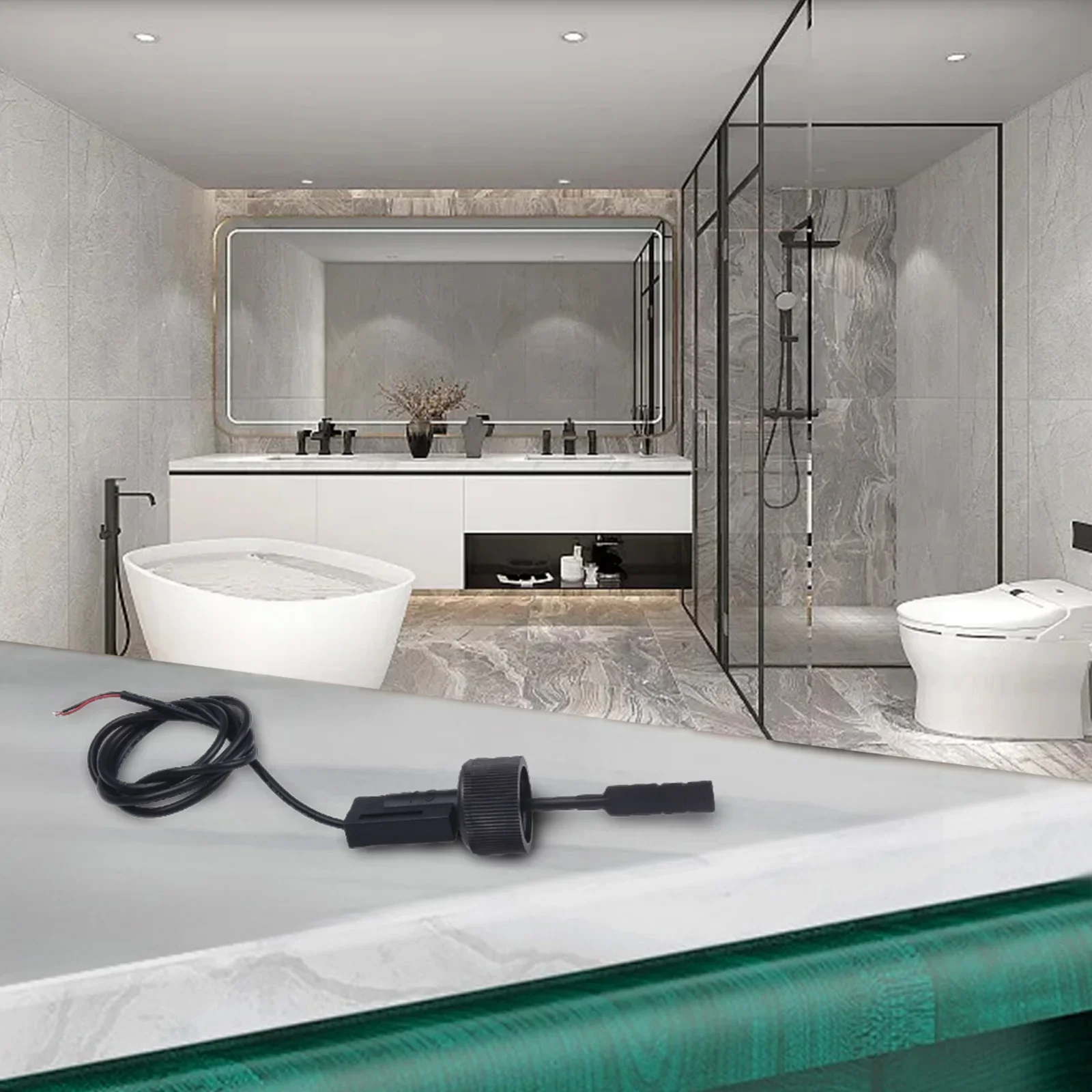 

Compact Water Flow Switch Sensor for Heat Pump and Air Conditioning Adjustable Range Suitable for Various Water Applications