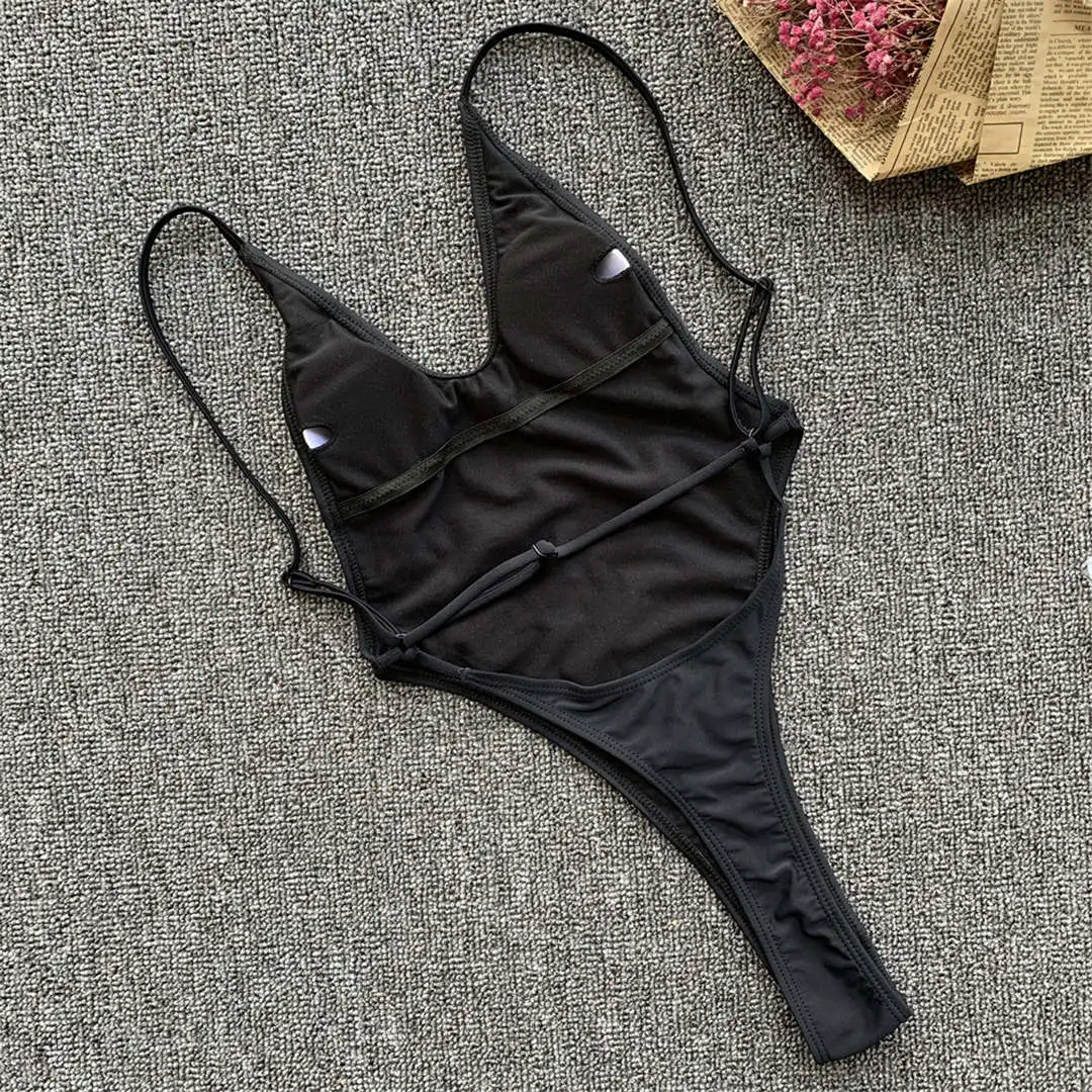 Neuer sexy extrem kurzer String-Mini-Micro-Badeanzug, einteiliger Badeanzug für Damen, Badebekleidung, Badeanzug, Strand-Monokini V1574B – Detail 15