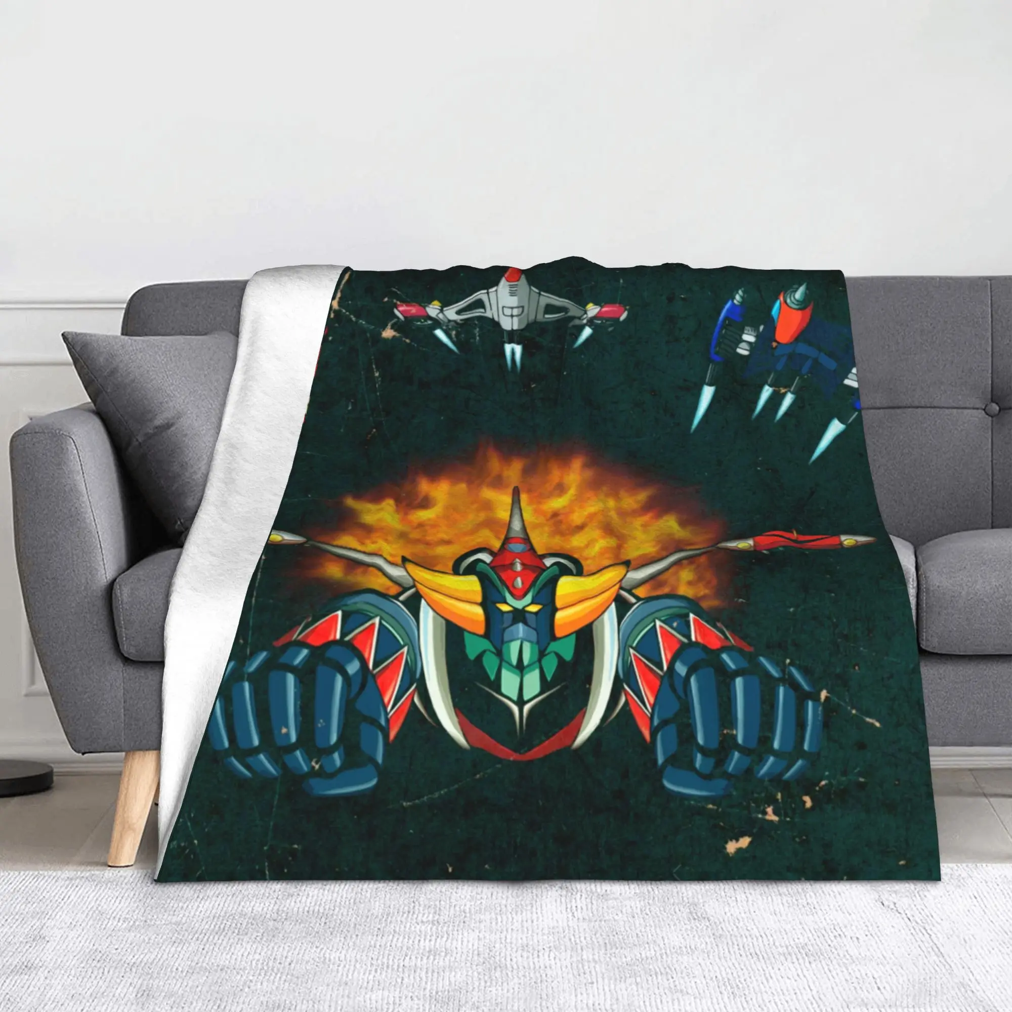 

Grendizer Vintage Blanket Flannel Winter Breathable Ultra-Soft Throw Blanket for Home Outdoor Quilt
