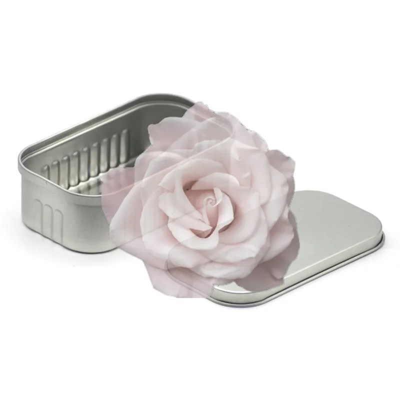 Popular Tinplate Paper Clip Storage Tin Rust Proof Easy Pull Lid For Office Home School Small Stationery Organization