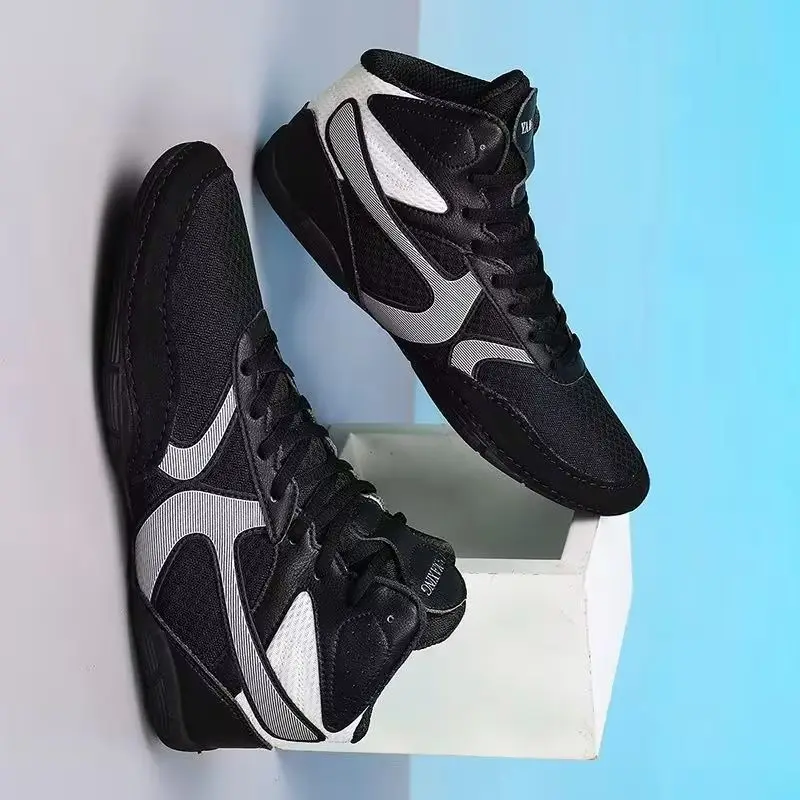 

Professional Wrestling Shoes Men Anti-Slippery Indoor Sports Shoes Designer Brand Gym Training Shoe Hard-Wearing Boxing Shoes
