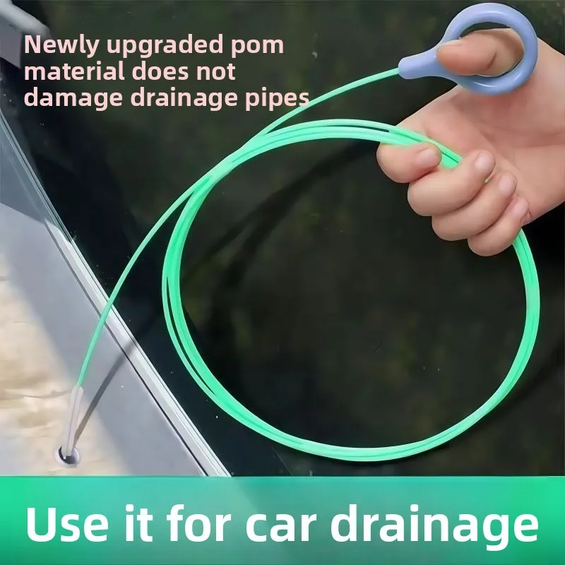 5m Car Drain Unclog Stick Sunroof Door Drainage Pipe Cleaner Tank Pipe Cleaning Rod Auto Maintenance Tool