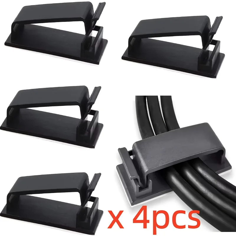 4pcs/pack Cable Fixing Clip Cable Wire Sorting Buckle Chassis Organizer