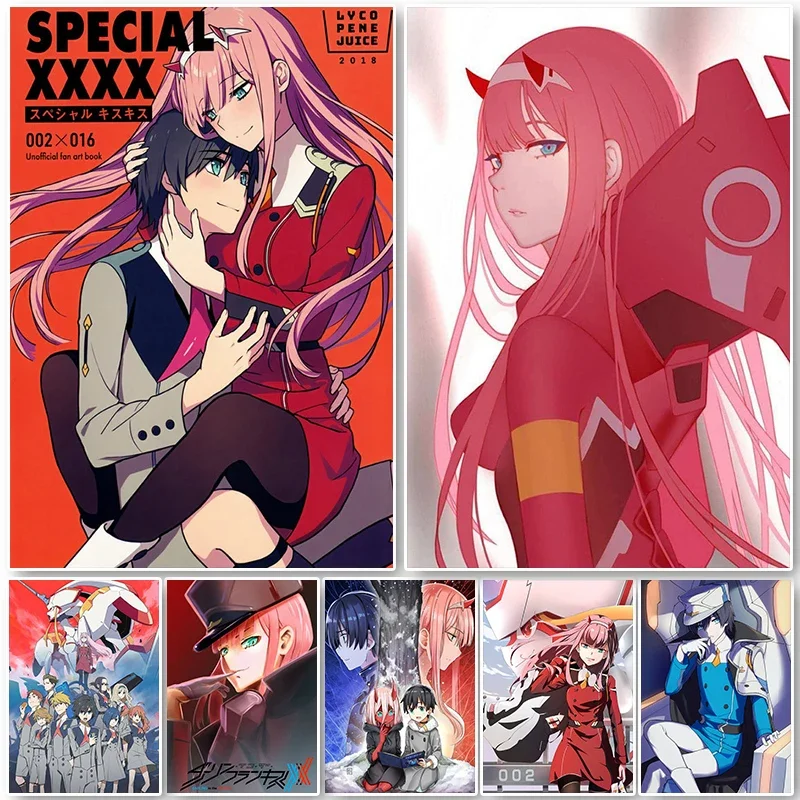 

Japan Anime DARLING In The FRANXX Posters Cartoon 002 Decor Wall Art Canvas Painting Picture Printed Room Home Decoration Pos