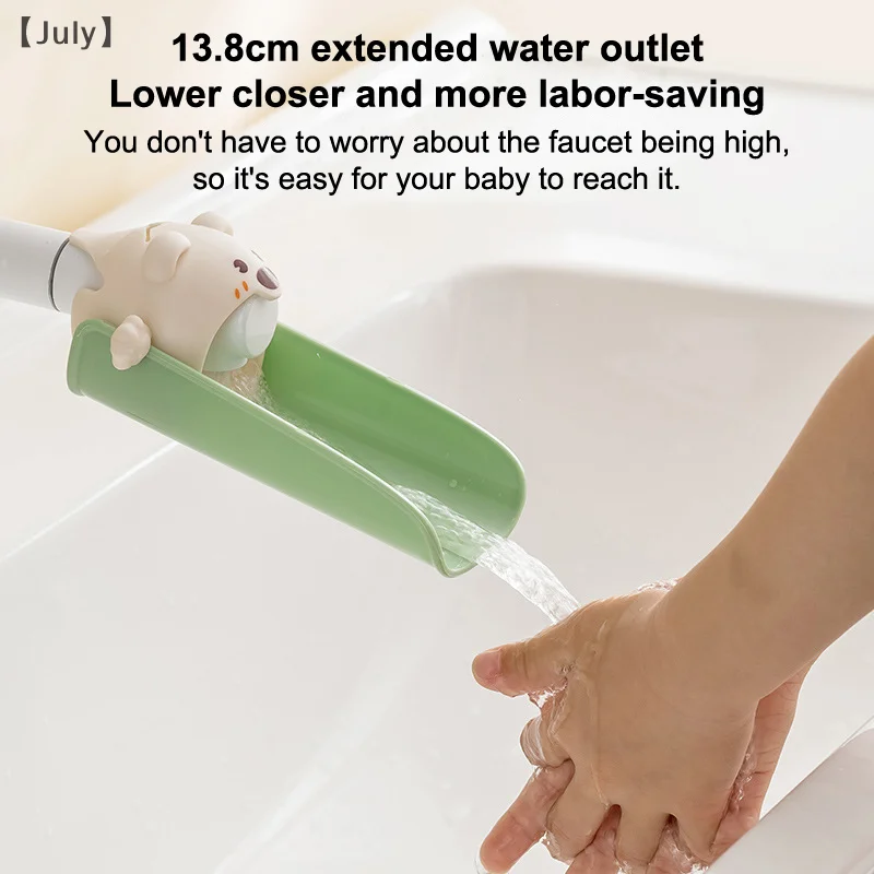 2 pezzi prolunga per rubinetto in silicone a forma di animale rubinetto per assistente acqua per lavaggio a mano per bambini esteso per cucina bagno asilo