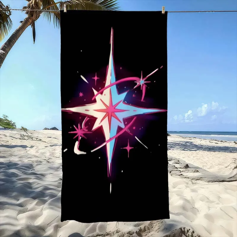 Shining Stars Beach Towel Ultra-Absorbent, Quick-Dry, Comfortable & Practical for Beach, Pool, Bathroom, Yoga, Fitness, Outdoor