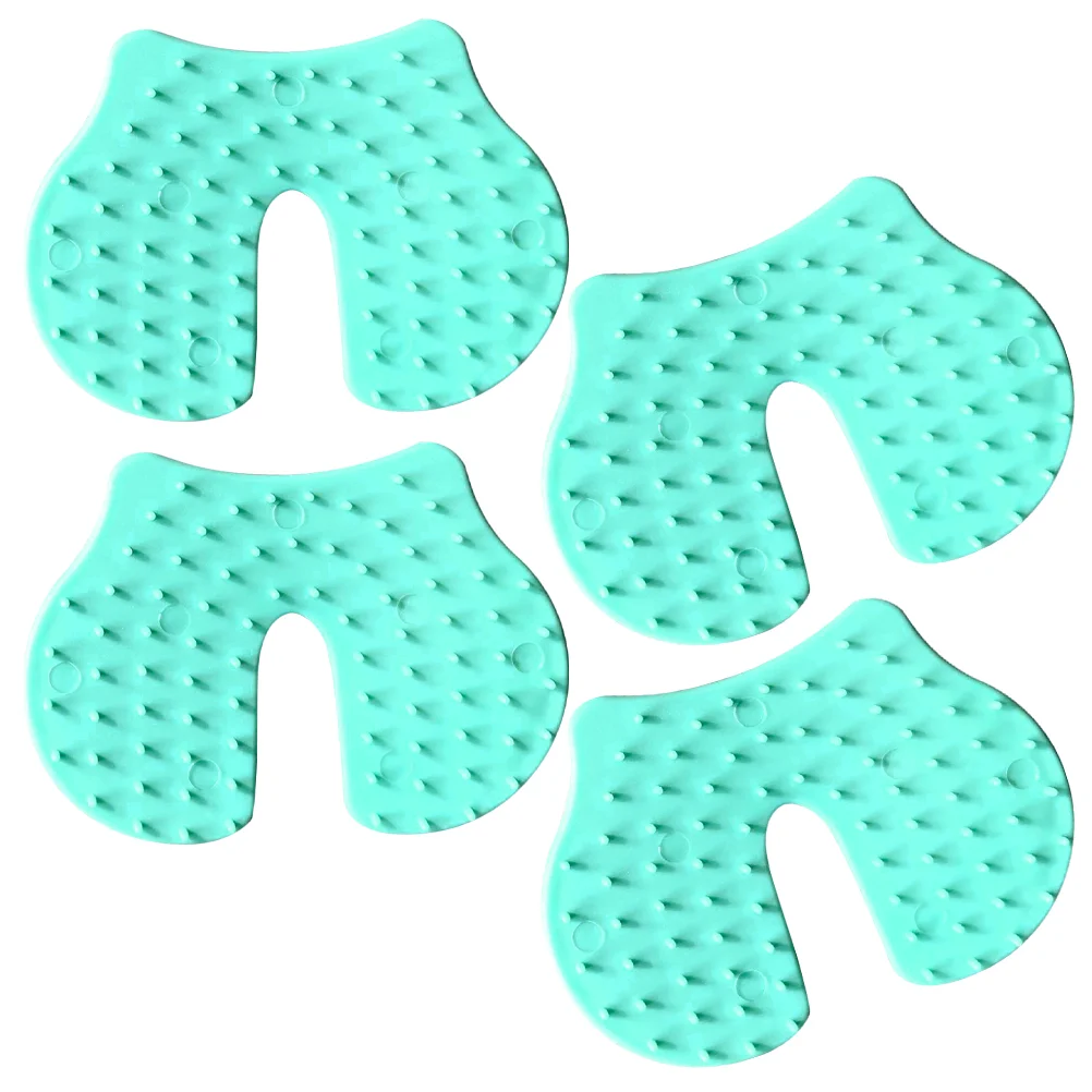 4 Pcs Shot Pain Blocker Injection Assist Pads Auxiliary Device Relief Helper Light Green Tpee Immunisation Shooting Blocks