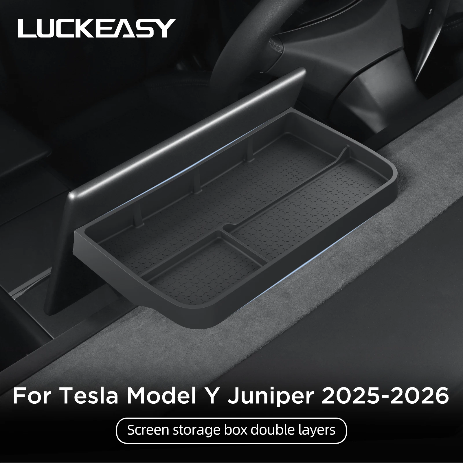 for Tesla Model Y Juniper/Launch 2025 Car Dashboard Storage Box  Interior Accessories Central Control Screen Rear Storage Tray