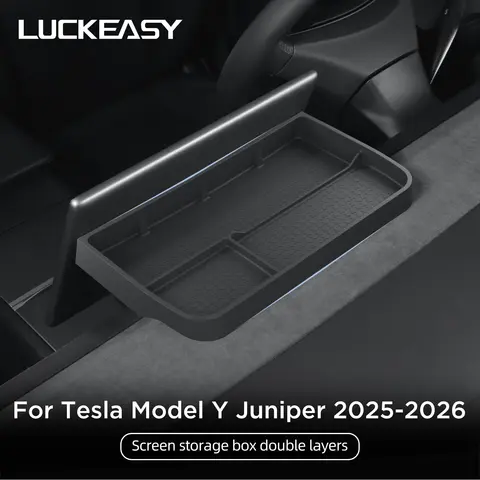 Tesla Model Y Juniper/Launch 2025 자동차 대시 보드 보관함 인테리어 액세서리 중앙 제어 화면 후면 보관함