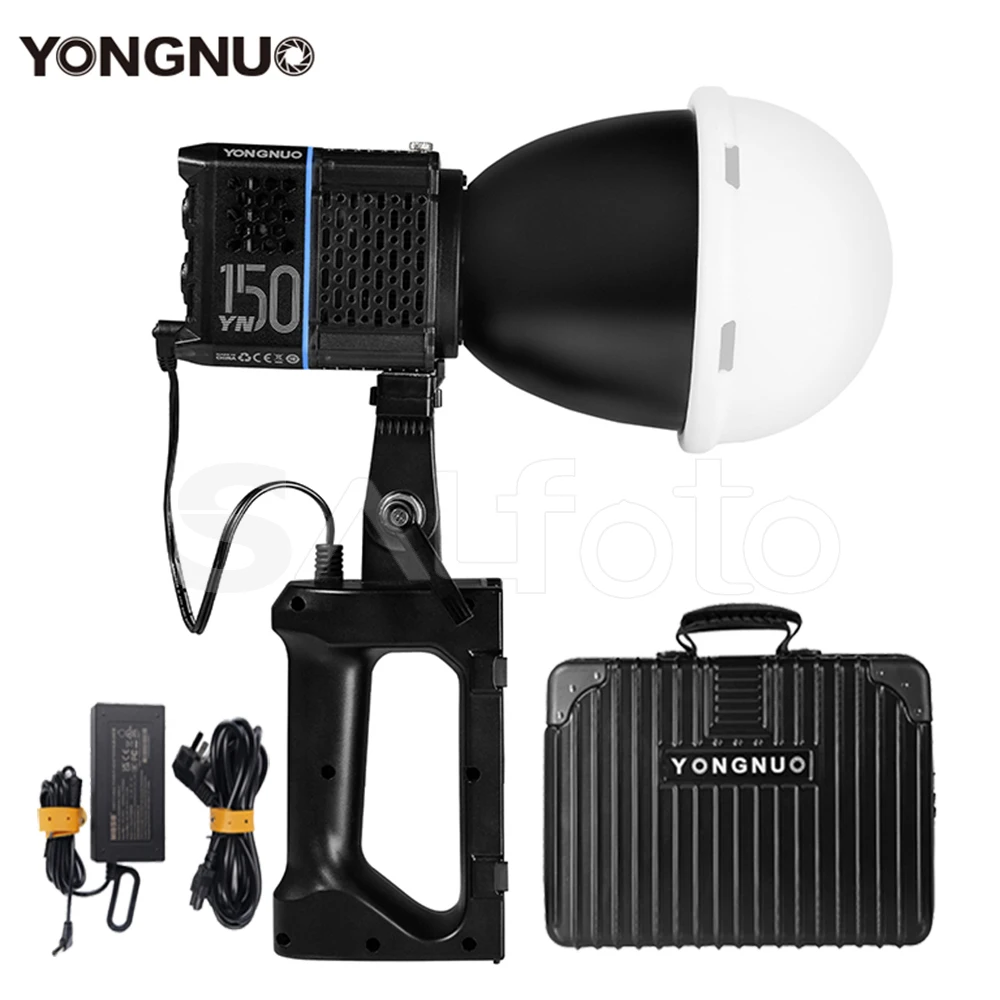 Yongnuo YN150 YN150Li 150W NP-F Handle Reflector Diffuser Carrying Case Kit COB Led Video Light Portait Wedding Fill Lighting