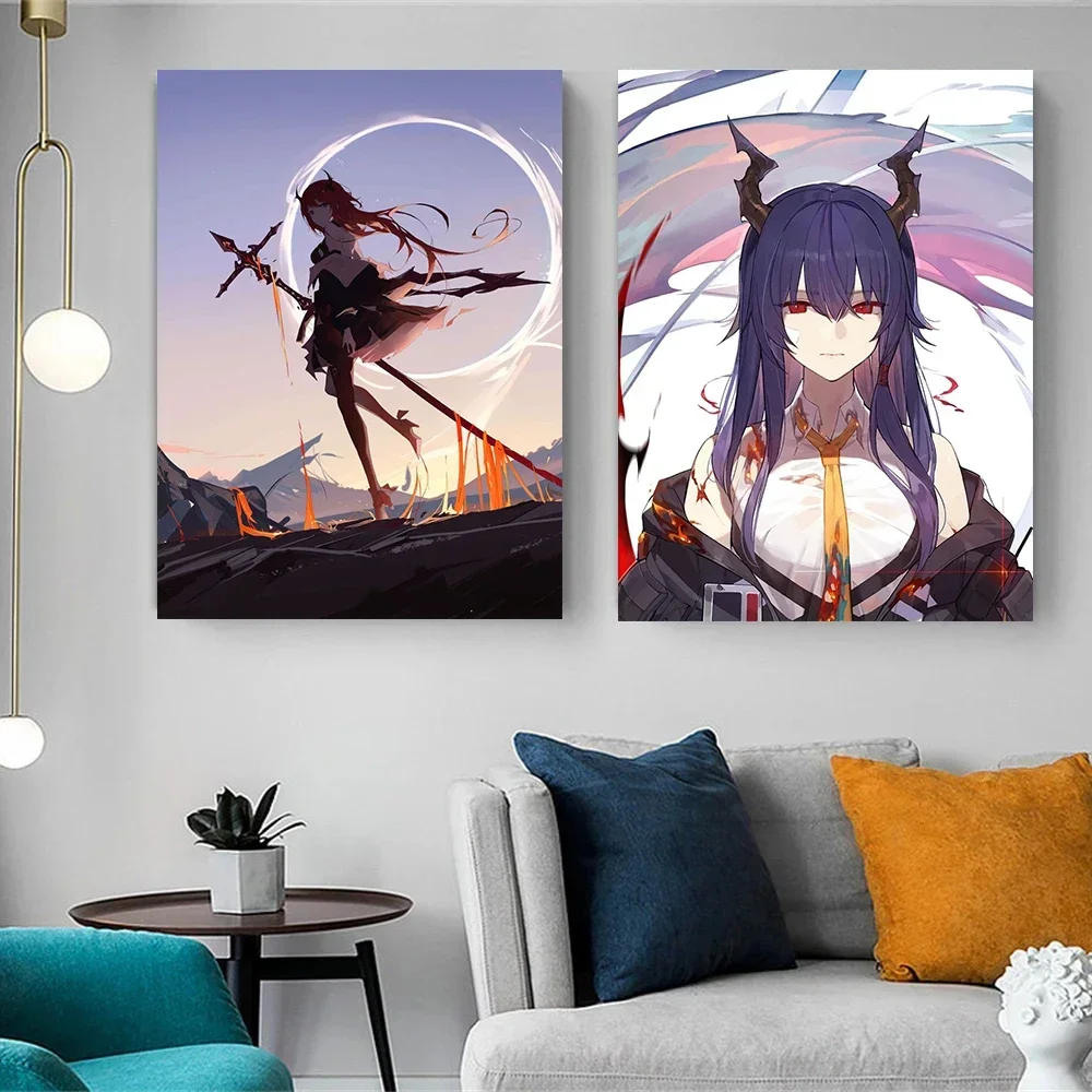 Anime Cartoon Video Game Characters Poster Canvas Painting Modern Home Living Room Bedroom Decoration Wall Art Gift