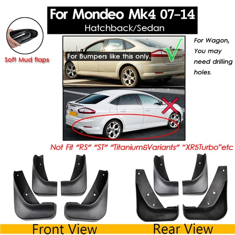 Брызговики для Ford Mondeo Mk2 Mk3 Mk4 Mk5 3 4 5 Fusion Брызговики брызговики STW ST200 ST220 ST-Line Титан 95-на