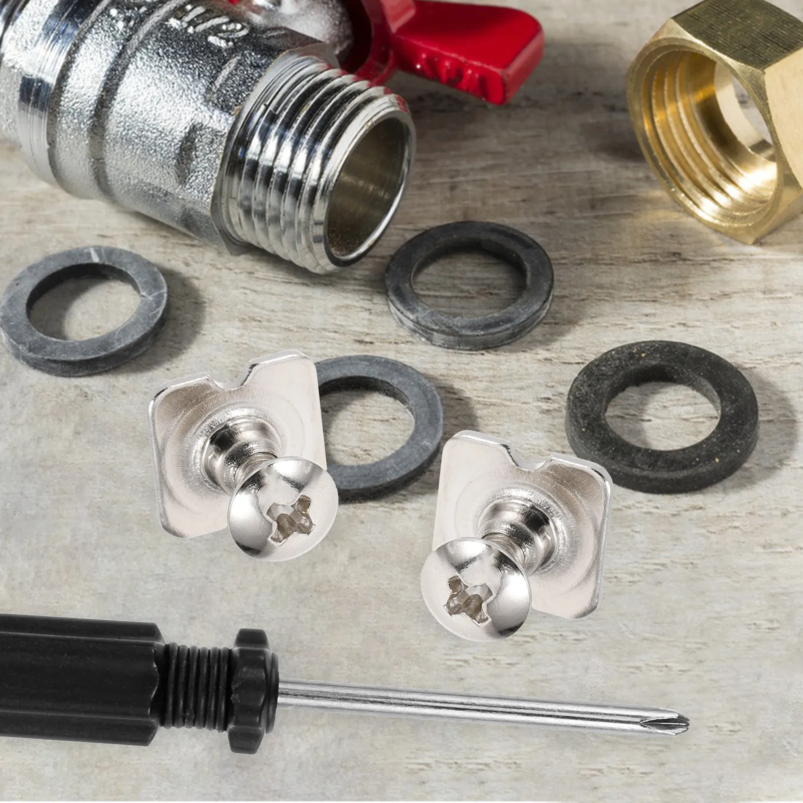 1Set Hockey Repair Accessory Fastener Kit Stainless Steel Aluminum Plastic Screws Clips for Baseball Softball Ice Field