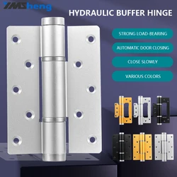 Hydraulic Hinge Invisible Door Automatic Door Closing Positioning Hinge Silent Buffering Double-opening Automatic Wooden Door