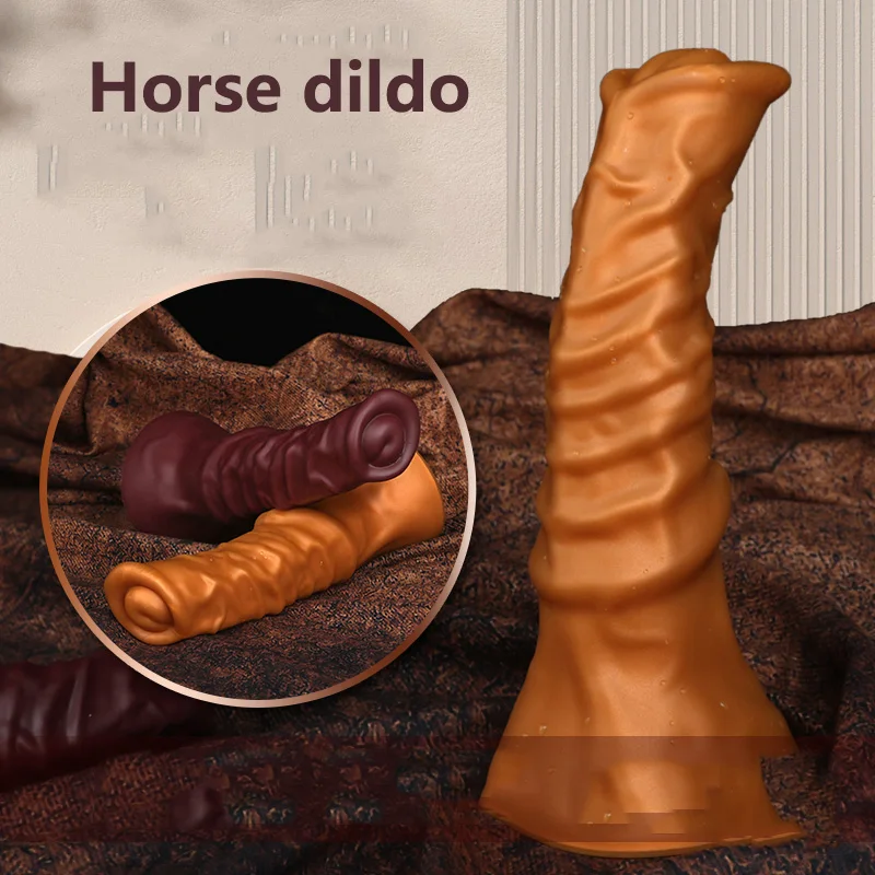 Horse Dildo Realistic Penis Cock Female Masturbator Giant Animal Dildo Suction Cup Anal Plug Sex Toy for Women Men Gay Adults 18