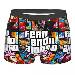 Fernando Alonso 14 Men's Long Underwear Racing Car Boxer Briefs Shorts Panties Novelty Soft Underpants for Male S-XXL