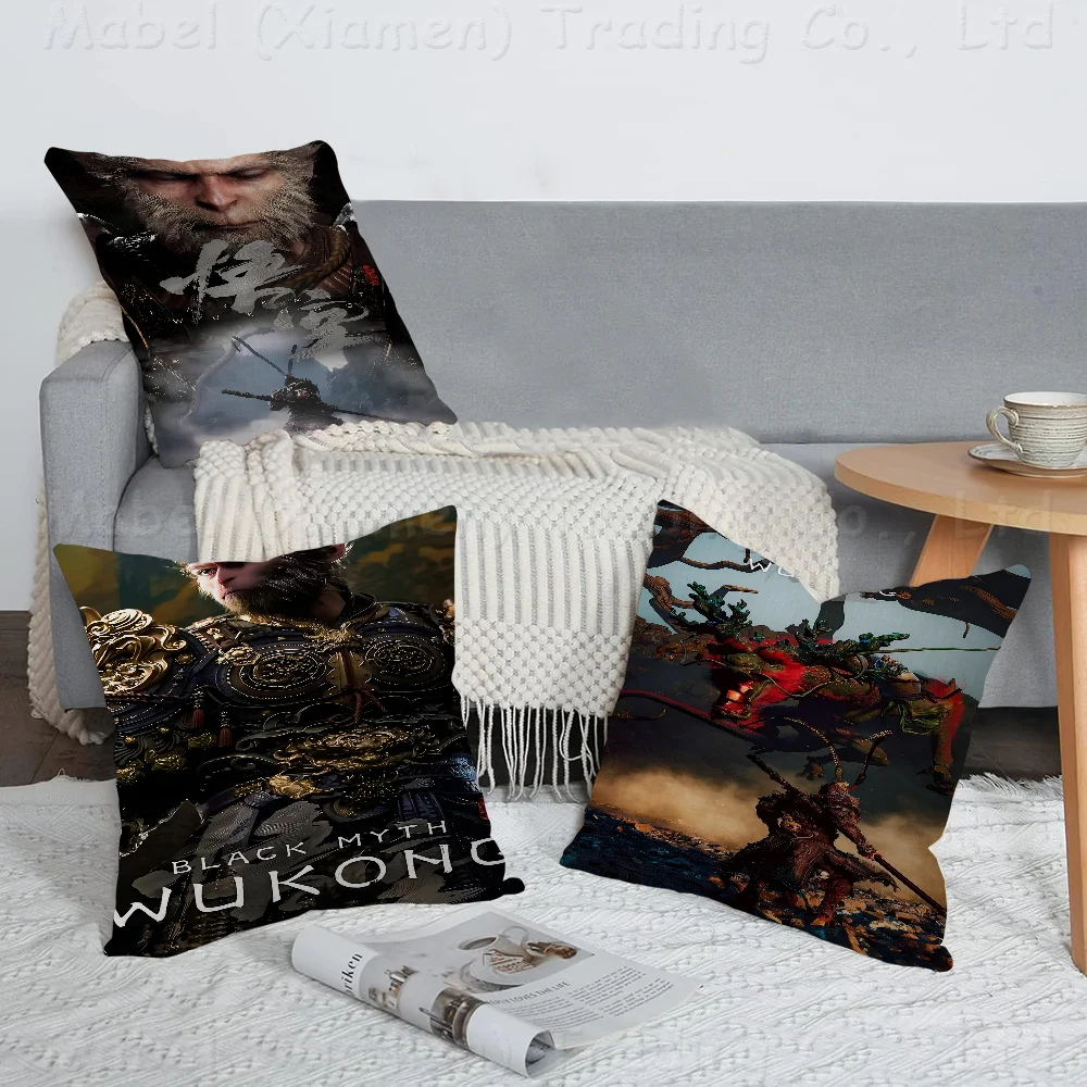 

Black Myth Wukong Game Cushion Cover 30x50 Polyester Sofa Cushions Decorative Throw Pillows Home Decoration Pillowcover