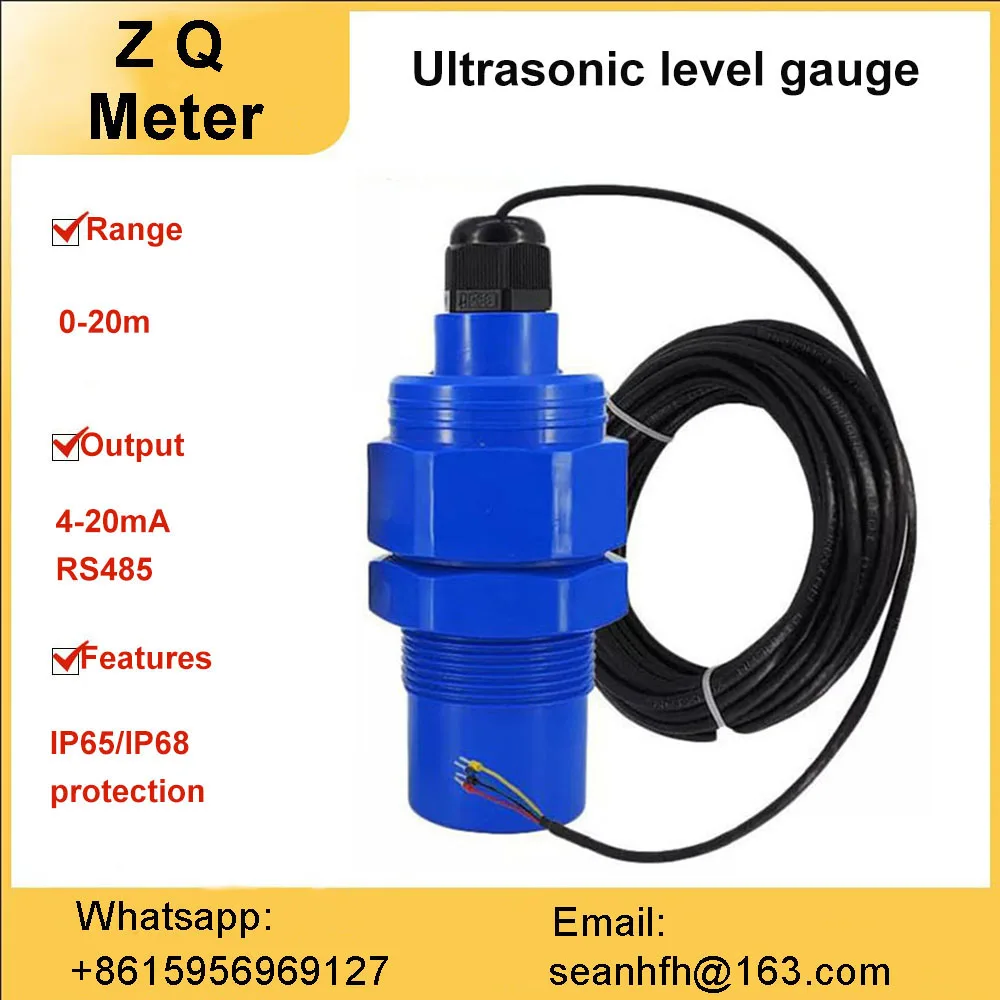 

Ultrasonic radar level gauge sensor integrated level gauge controller level level transmitter 4-20ma RS485