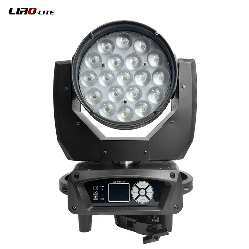 High-Performance MAC Aura 19x15W RGBW LED Moving Head Wash Light