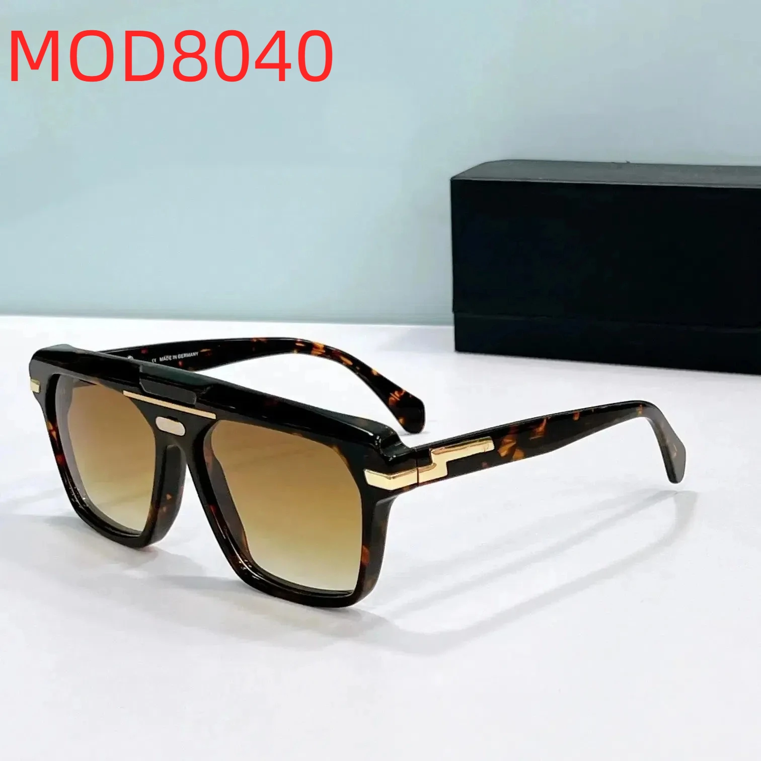 

Аутентичные ORIGINALCAZAL MOD8040 UV400 поляризационные мужские и женские солнцезащитные очки, модные ретро черепаховые ацетатные очки в оправе, мужские очки для пар