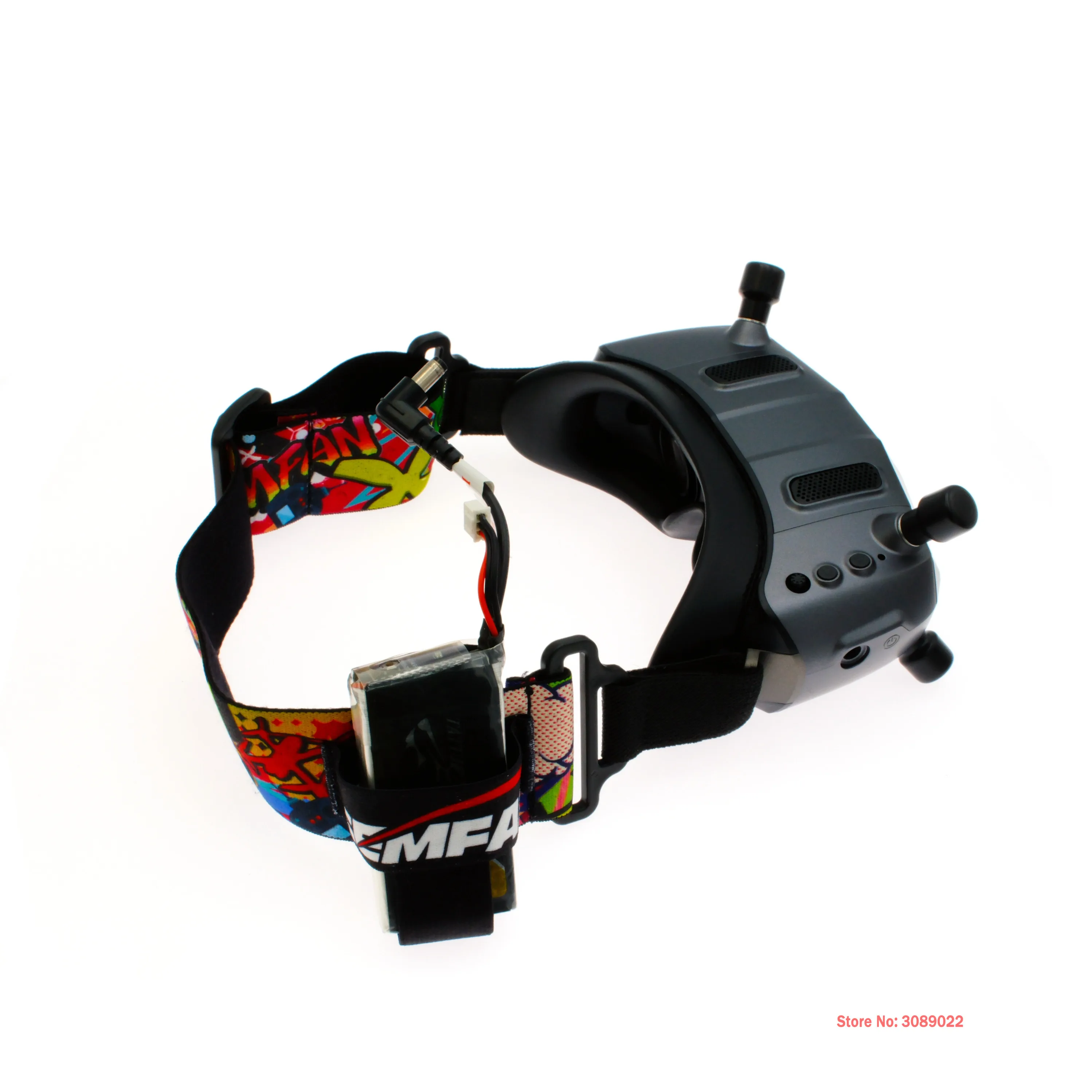 GEMFAN GOGGLE حزام البطارية FP - مراجعة Drone Battery Strap وسعره