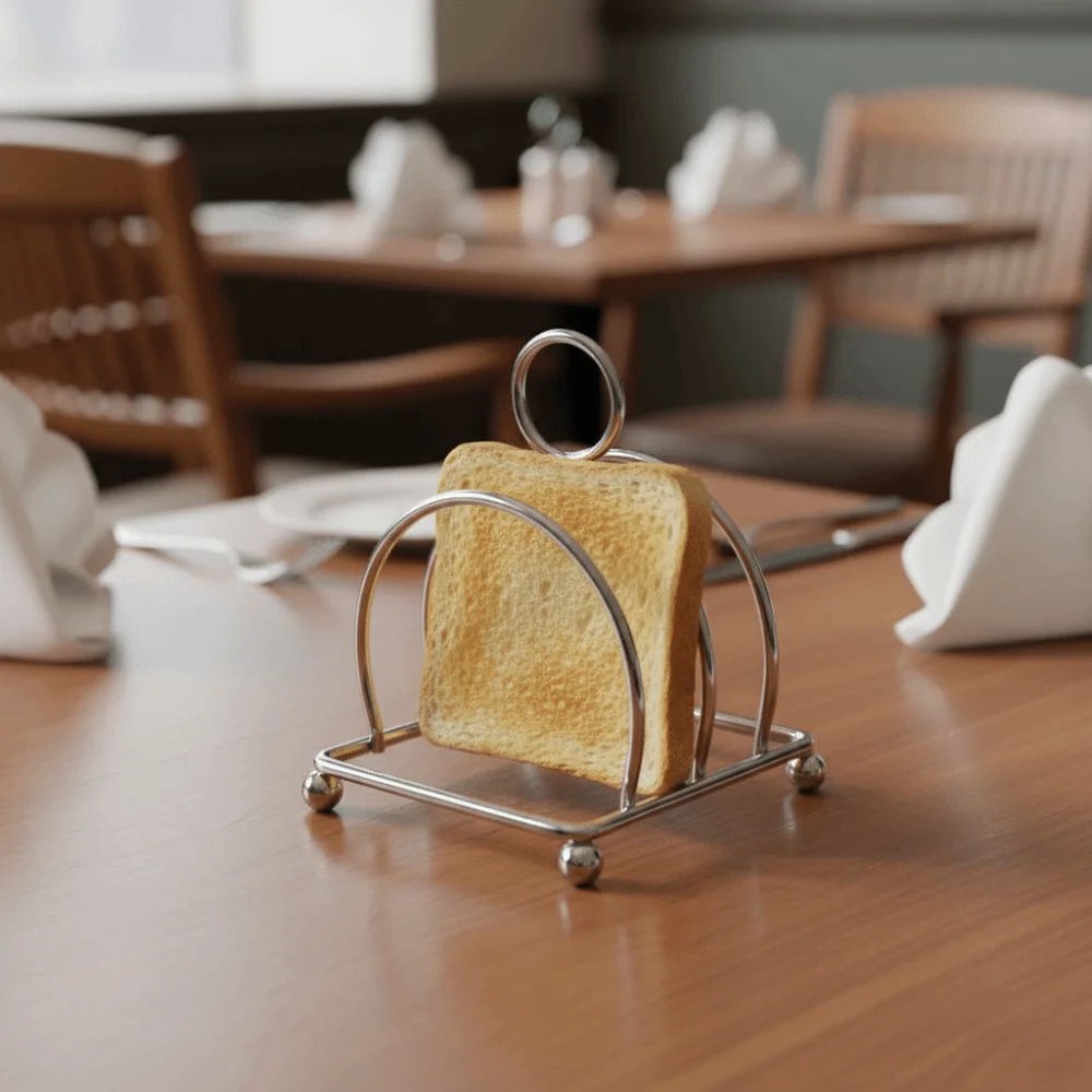 Stainless Steel Toast Bread Rack Space Saving Food Display Bread Holder Stable Multi-functional Bread Cooling Rack Home Kitchen