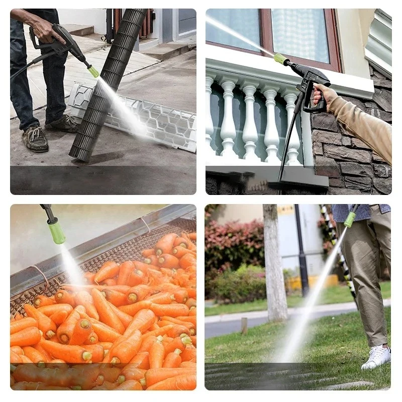 8M High Pressure Portable Jet Washer Car Wash Foam Generator ABS/Plastic 220V Electric Power Source Water Pipe Cleaning Machine 6