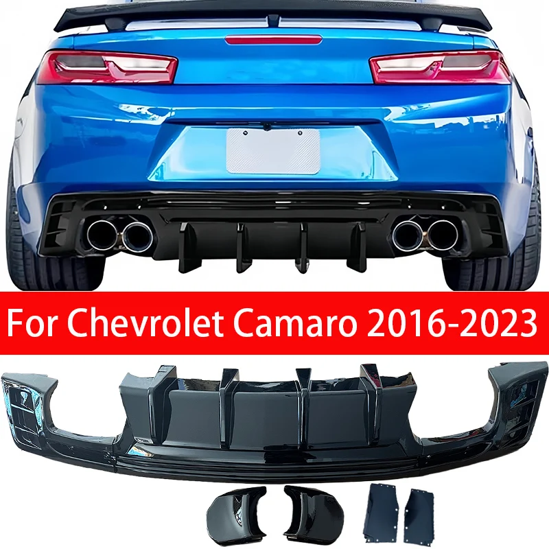 Difusor de labios de parachoques trasero, accesorios para automóviles, para Chevrolet Camaro Zl1 SS 2015 2016 2017 2018 2019 2021 2022 2023
