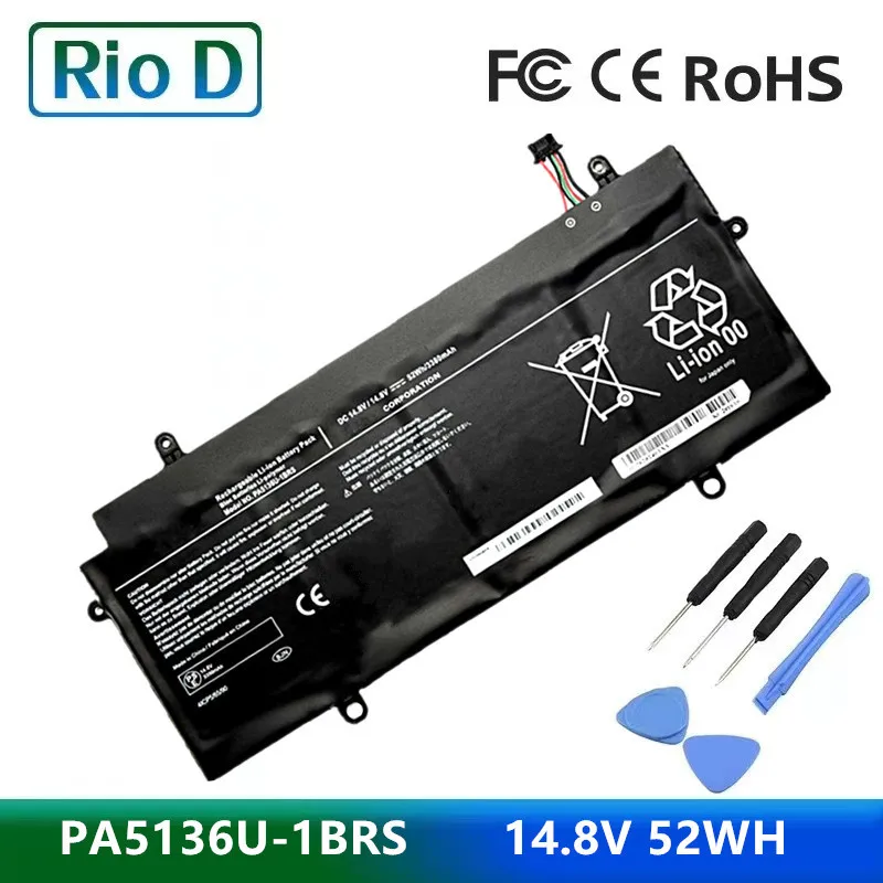 

14.8V 52WH PA5136U-1BRS Laptop Battery for Toshiba Portege Z30-A1301 Z30-B K10M Z30-C PA5136U Z30 Z30-A Z30-AK04S