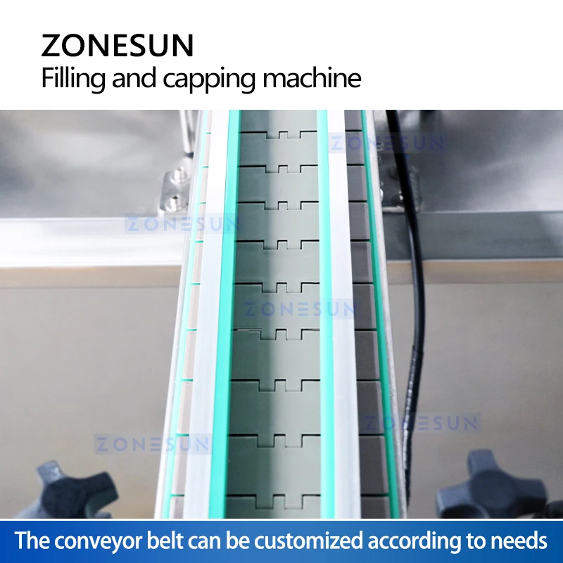 آلة تعبئة وتغطية الزجاجات في ZONESUN ، لحشو زجاجات الضغط ، قطعة واحدة ، إحكام غلق المكونات الداخلية ،