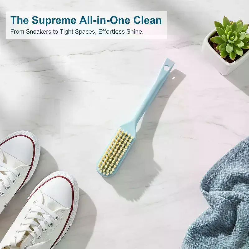 Lightweight Long Handle Soft Bristle Cleaning Brush 1Pcs Easy Grip Scrub Brush for Laundry Shoe Washing Home Daily Cleaning