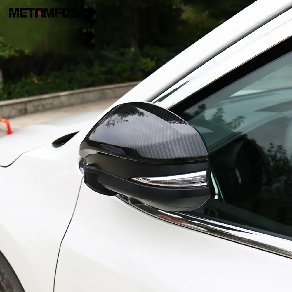 

For Toyota Highlander 2015-2018 2019 Rearview Side View Door Mirror Cover Trim Carbon Fiber Exterior Accessories Car Styling