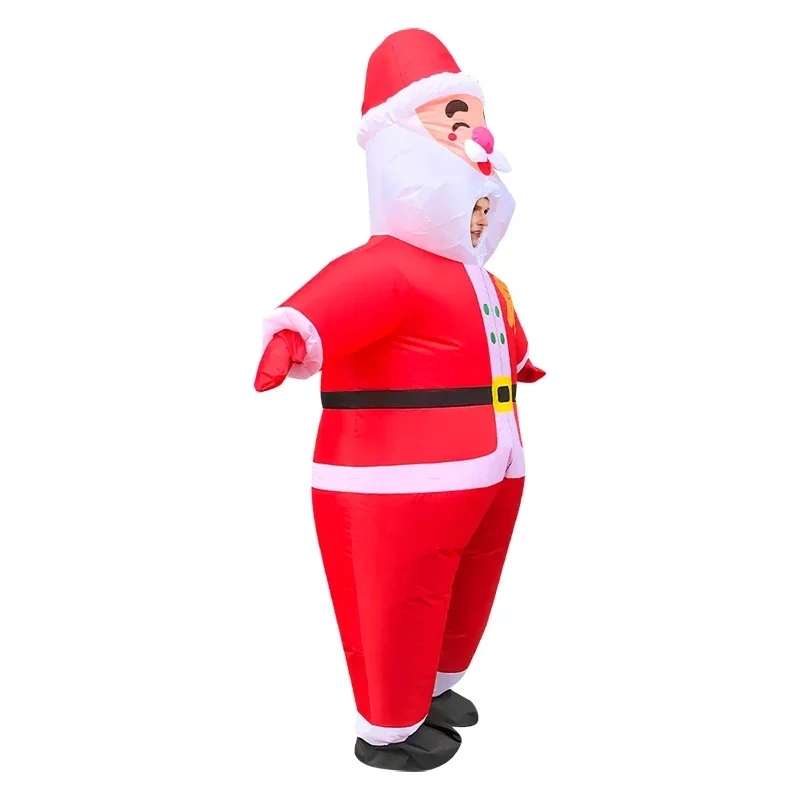 Costume Gonflable de Père Noël pour Adulte, Mascotte Rouge, Cosplay, ix, Homme