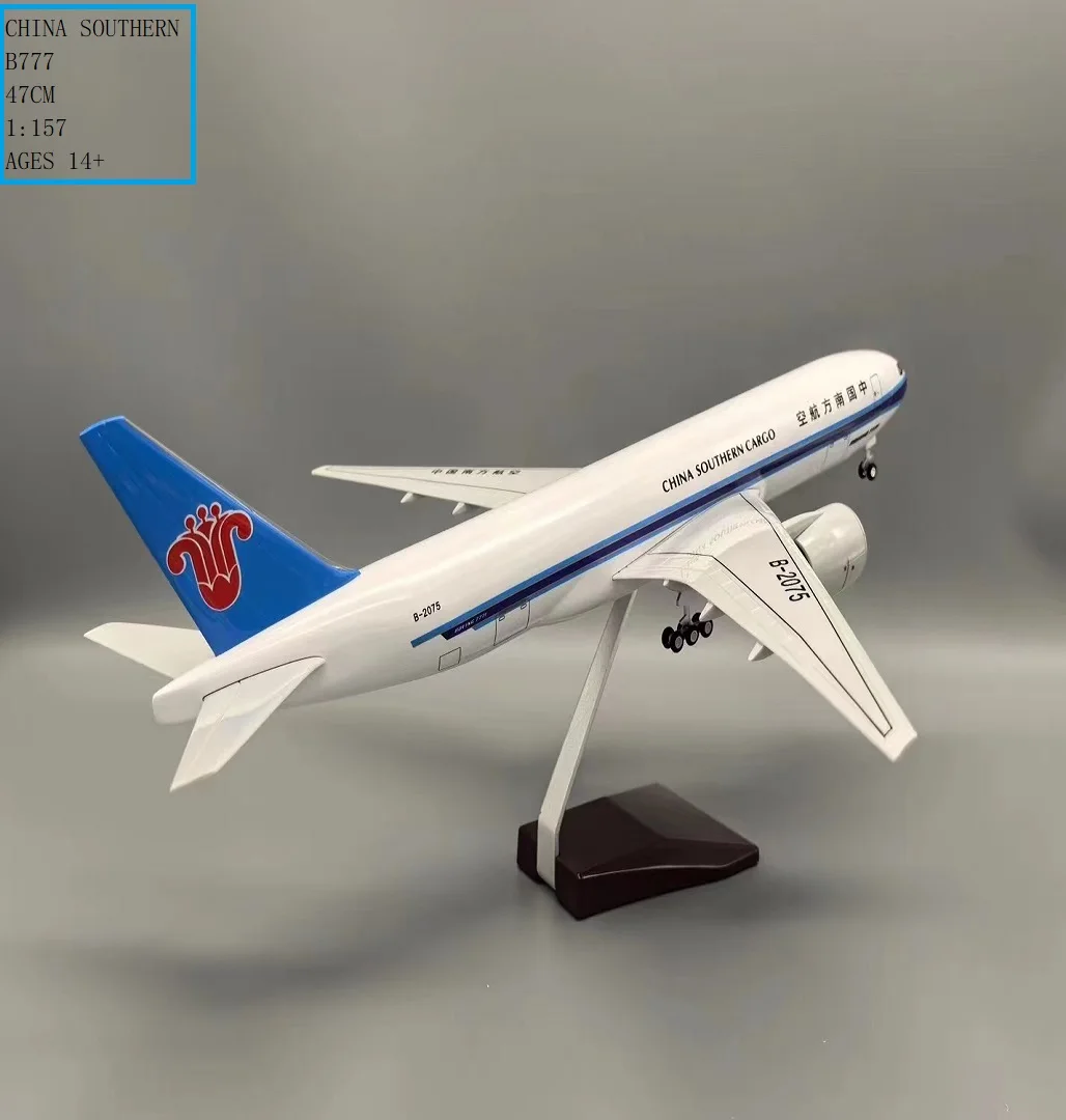 

47cm B777 China Southern Airlines Cargo Civil Airplane Model With Base & Wheels For Aviation Airliner Decoration Display Gifts