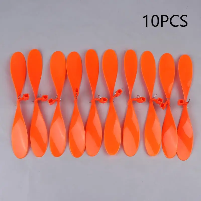 10 Peças de Hélices de Borracha de 180mm para Aeronaves de Modelo, Peças para Estudantes de Aviação